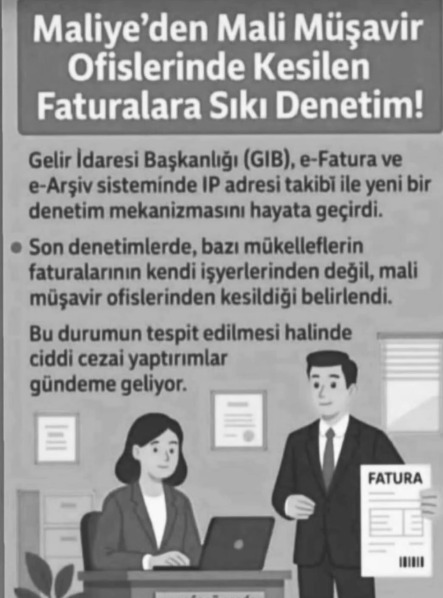 Maliye'den Mali Müşavir Ofislerinde Kesilen Faturalara Sıkı Denetim